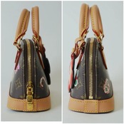 LOUIS VUITTON ルイヴィトン モノグラム・ヴィヴィエンヌ ナノアルマ 2WAYハンドバッグ  M12199 ブラウン