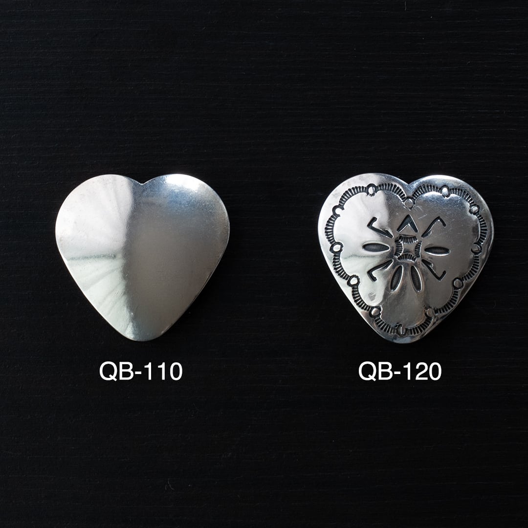 シルバー925 コンチョ ハート型 Heart QB 32mm | ケイシイズ 【公式