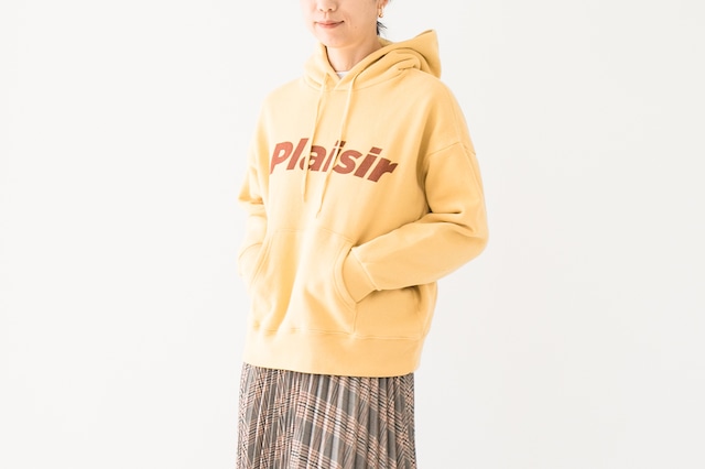 ORIGINAL FRENCH TERRY - RELAX HOODIE：裏微起毛 - "Plaisir"プリントパーカー