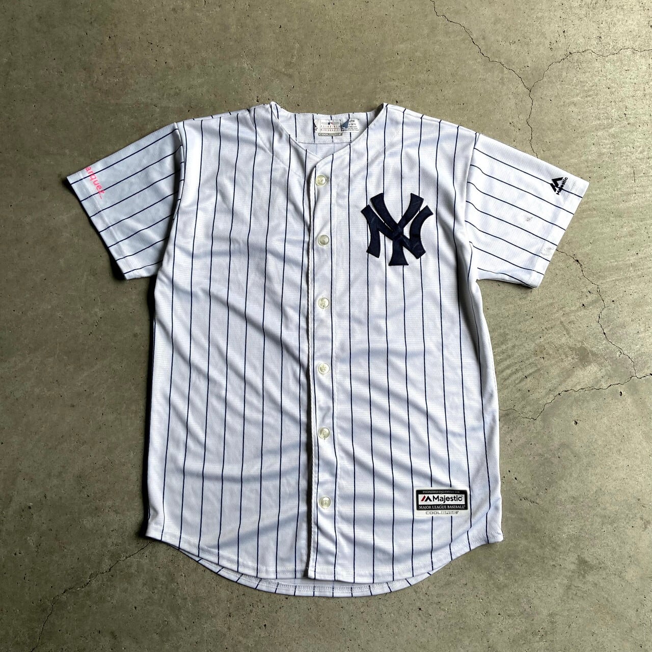 USA製★ヤンキース　majestic ny yankees ストライプ 90s