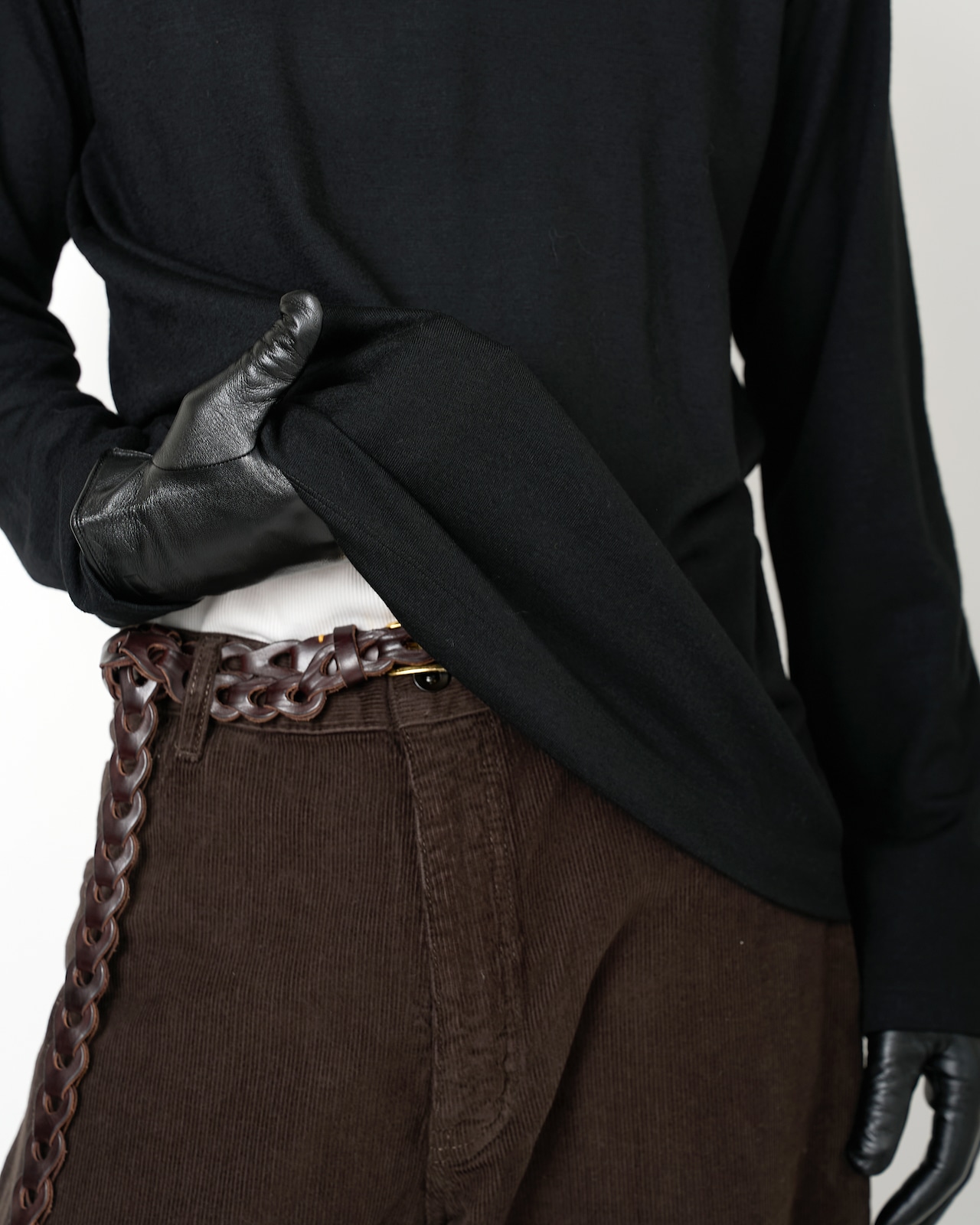 ROTOL "Wool Basic Long Sleeve Tee〔BLACK〕"
