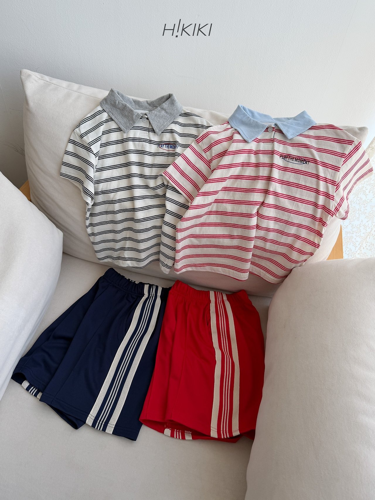 [H!KIKI] collar stripe (13/15/17/19) / [하이키키] 카라스트라이프티 (13/15/17/19)