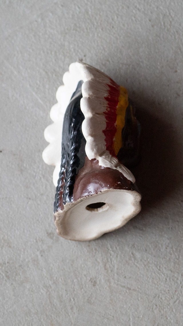 unknown 1960s Indian head salt and pepper shaker