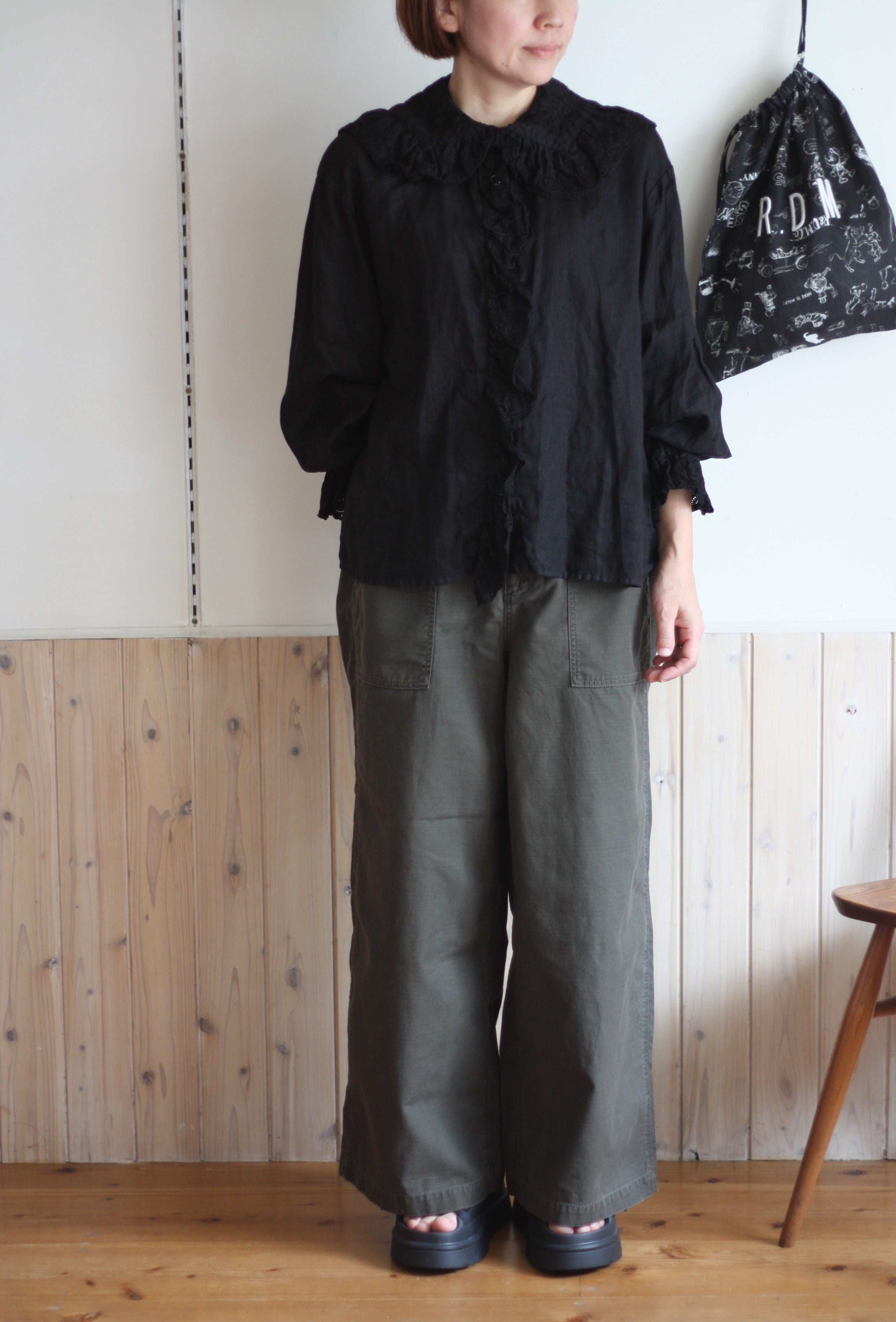 Le pivot ルピボット バックサテンベイカーラフパンツ ベージュ | tous