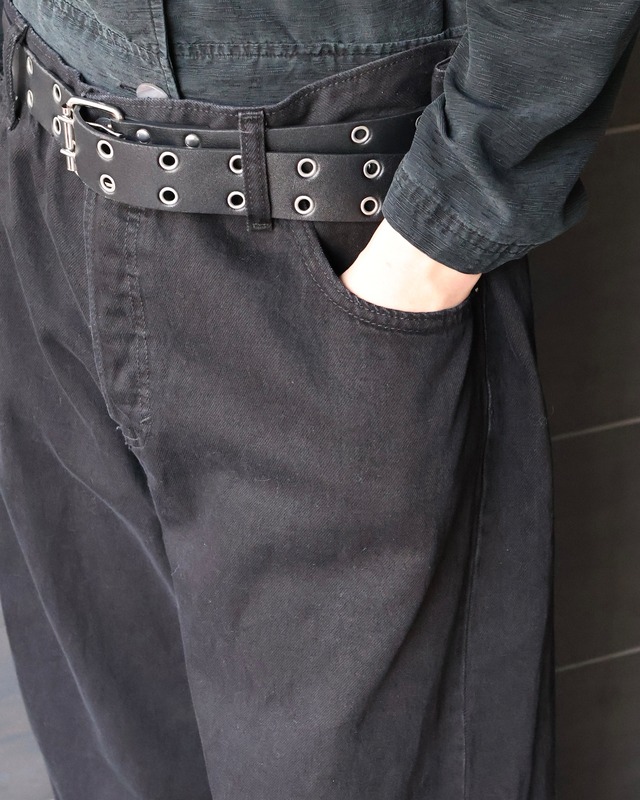 super wide straight denim pants