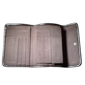 archive MIU MIU orange canvas folding wallet