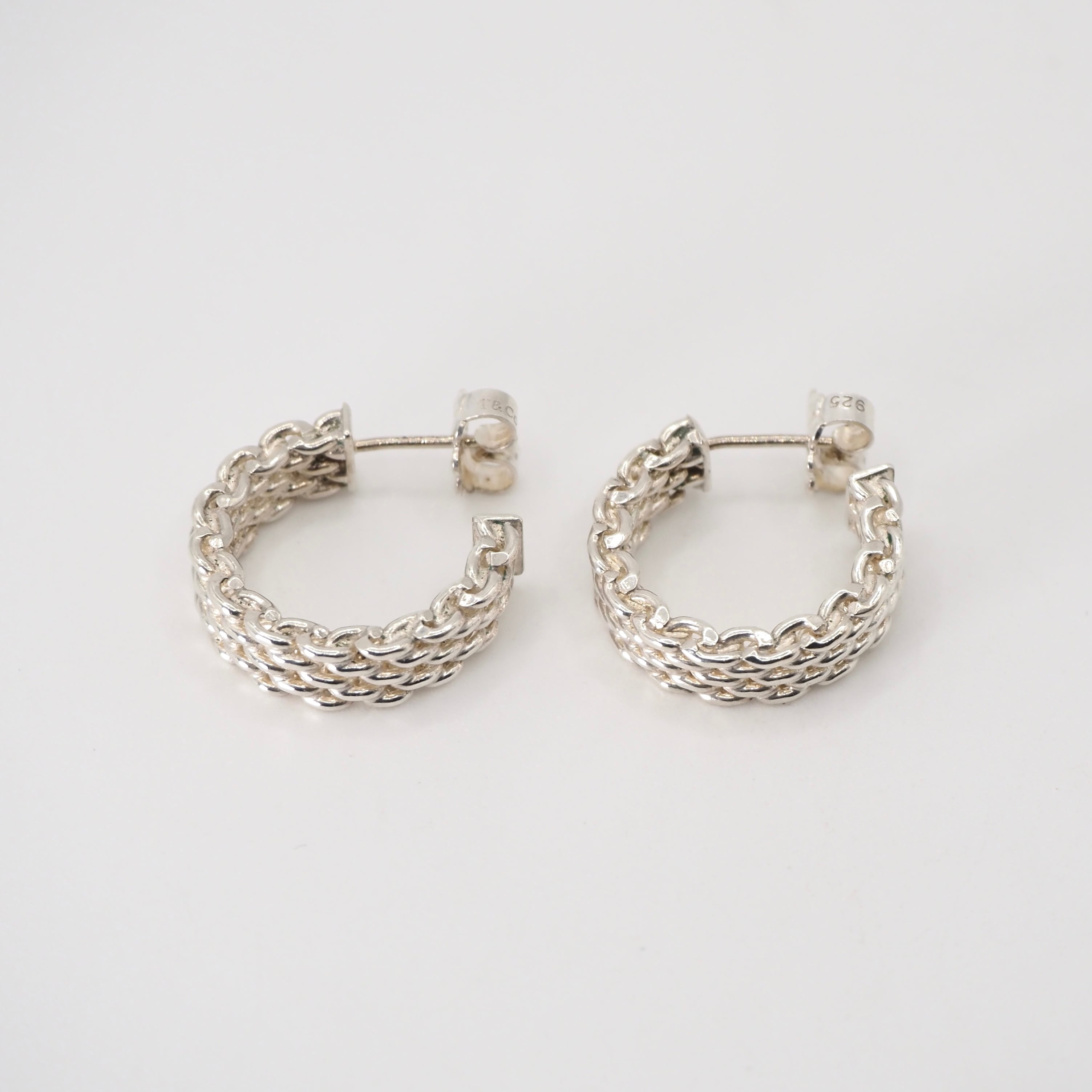 Tiffany&Co. サマセットメッシュピアス シルバー925 ティファニー