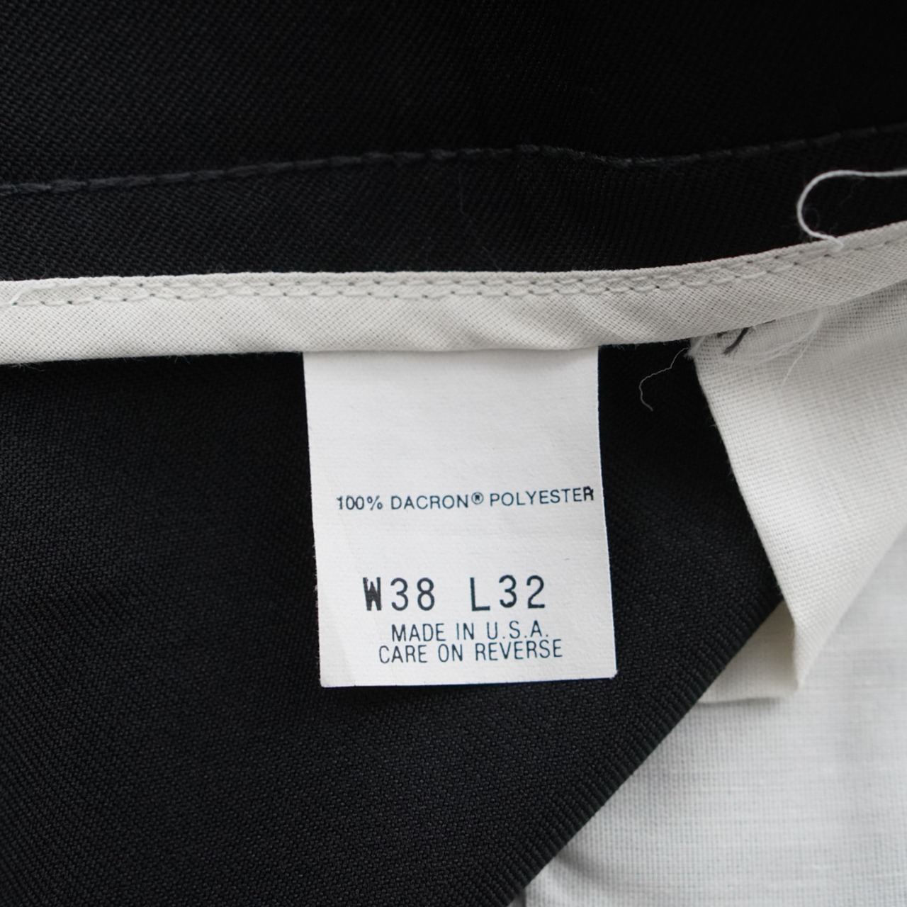 90s Levi's ACTION SLACKS BLACK "made in USA" [W38L32] 古着 - 9