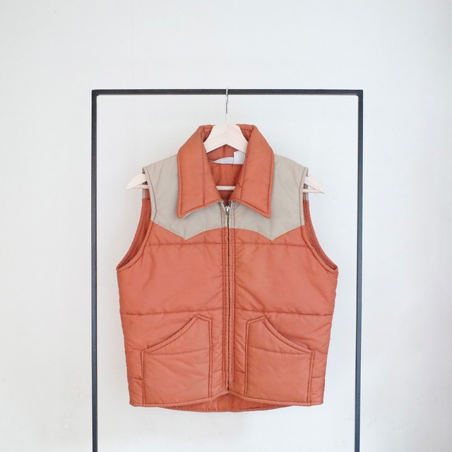 80s Bicolor down vest