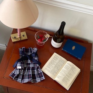 即納【Hi Yeboo】The Fall Dress ネイビー