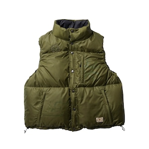 EVISEN FUJI REVERSIBLE DOWN VEST Black/Olive