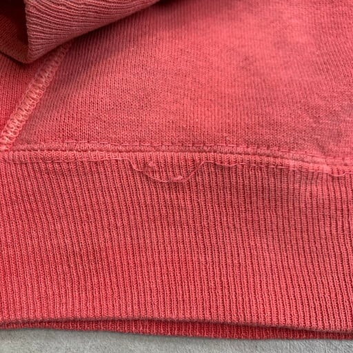 60s ビンテージスウェット　パーカー　サンフェード　赤　ピンク