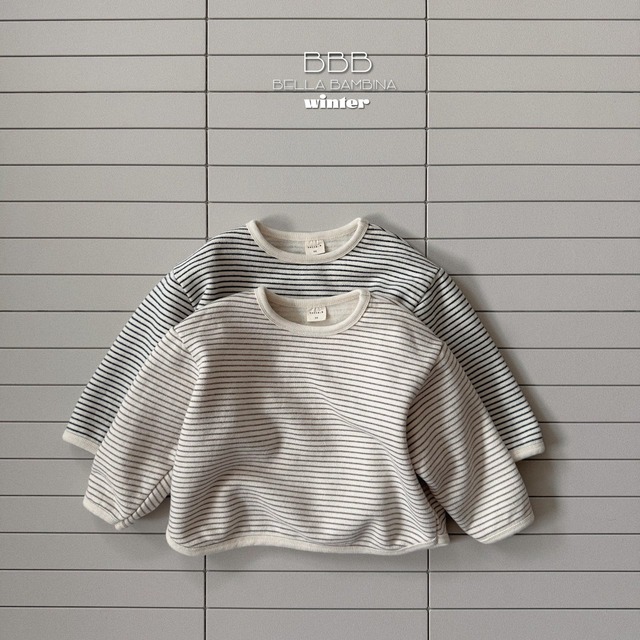 【取寄】bella bambina｜bangbang stripe T｜バンバンストライプT｜XS-XL｜kids｜25 winter