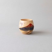 【エッグカップ】赤富士に桜 Egg-shaped cup
