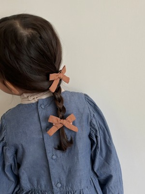 【2月中旬再入荷予定】ribbon hair clip〈2p set〉