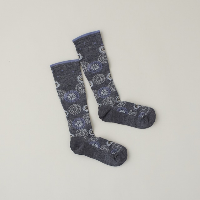 SockWell (ソックウェル) BLOCKPRINT　Ladies   レディース着圧ソックス -  CHARCOAL