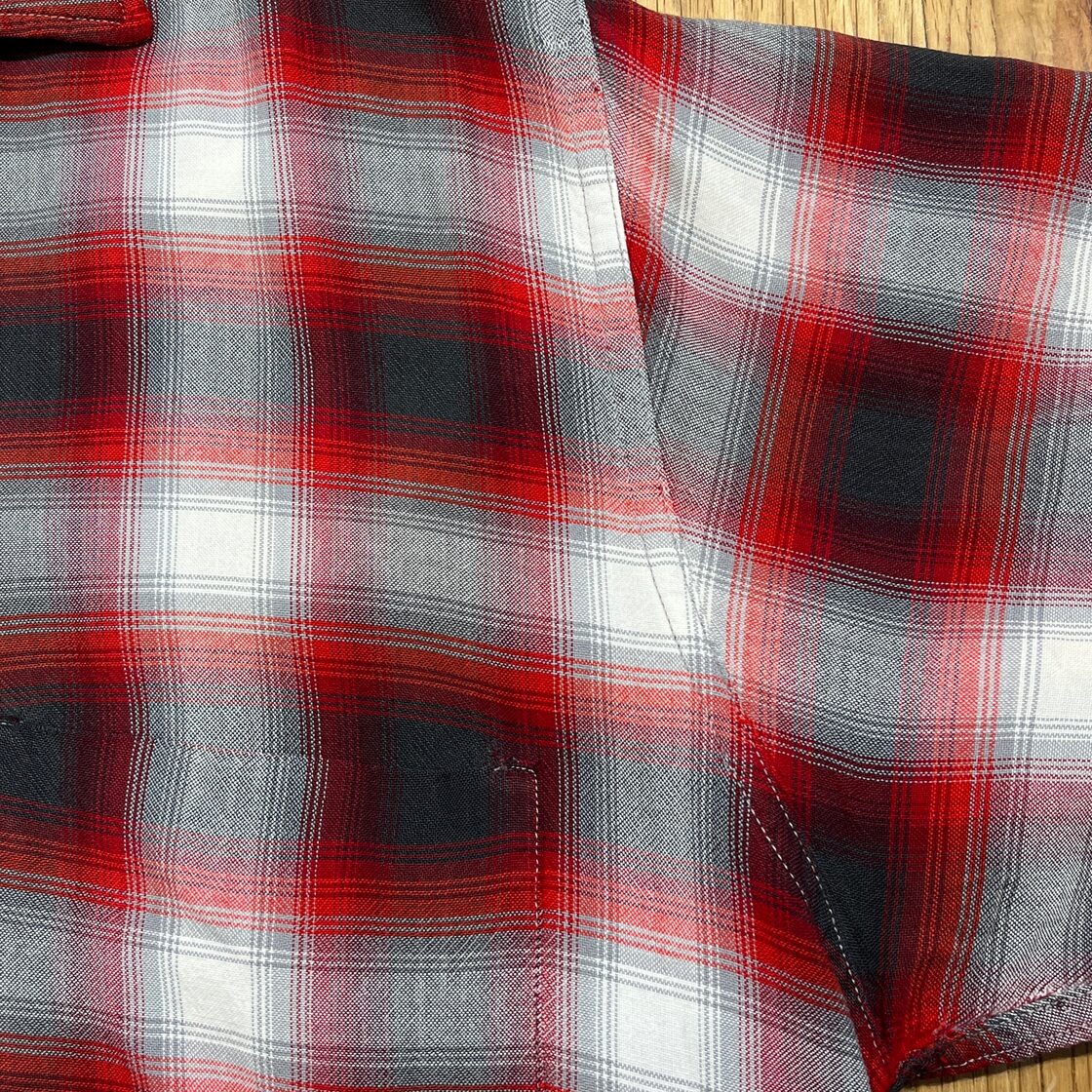 60s TOWNCRAFT Ombre Check Rayon Shirt 60年代 タウンクラフト 