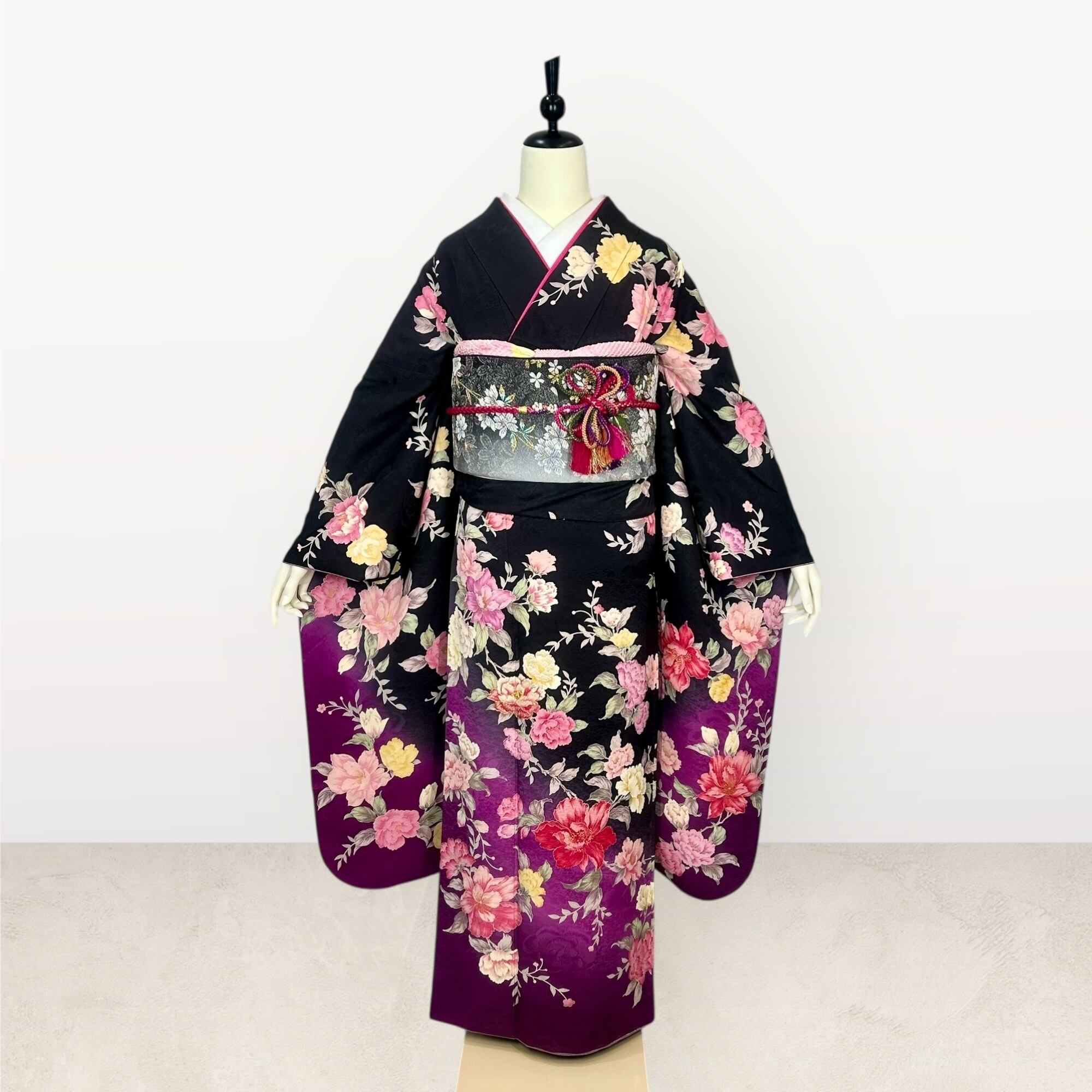 Q　振袖フルセット 楽天市場】仕立て付き 正絹 振袖 フルセット32点 f-006 青緑