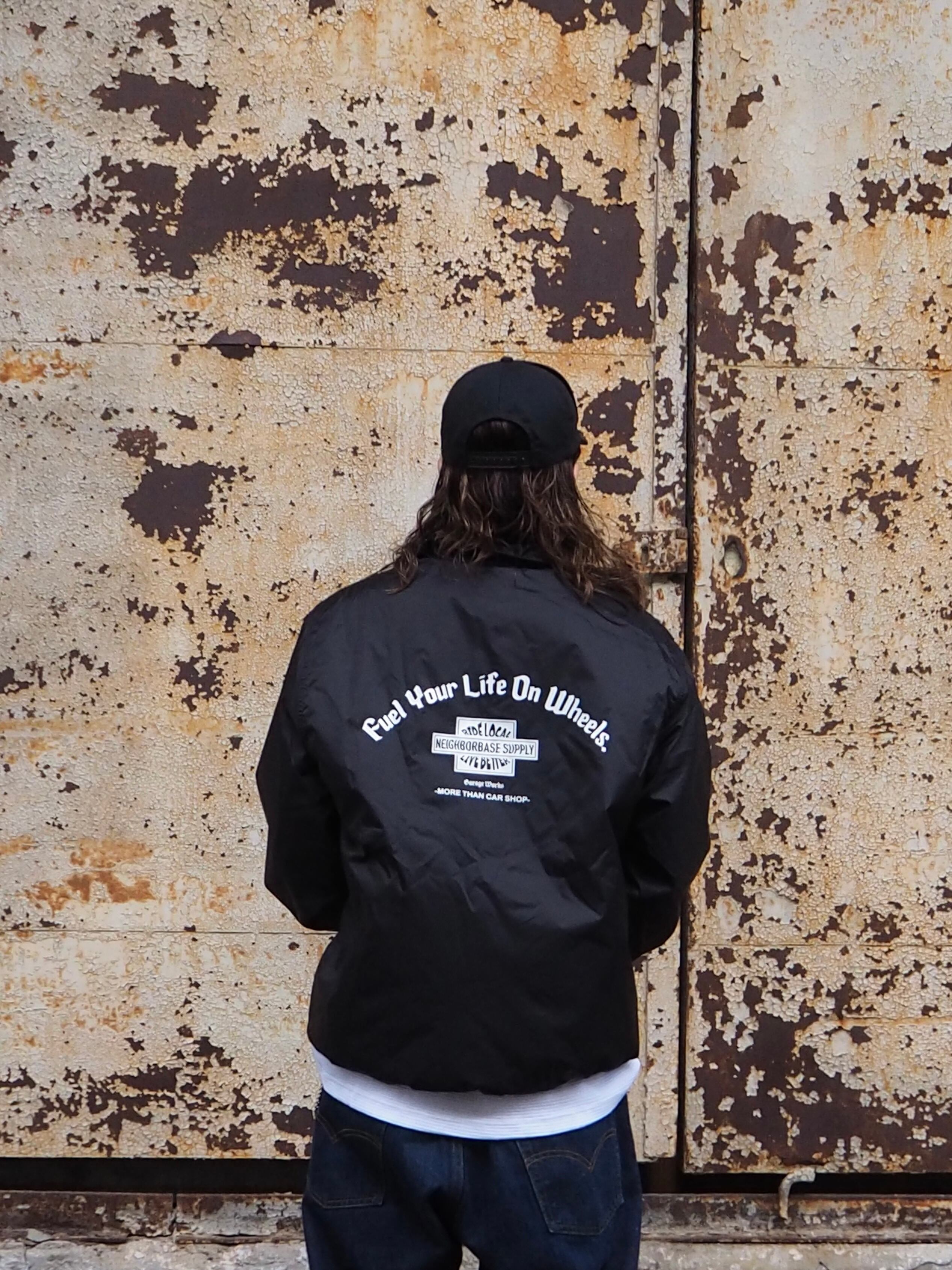 NBS Coach Jacket – Fleece-Lined /【Black】 | NEIGHBORBASE SUPPLY