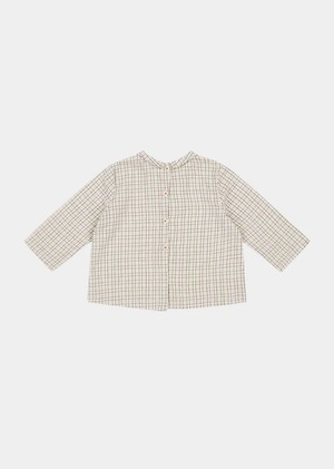 Carrot Baby Shirt - Organge Check / CARAMEL