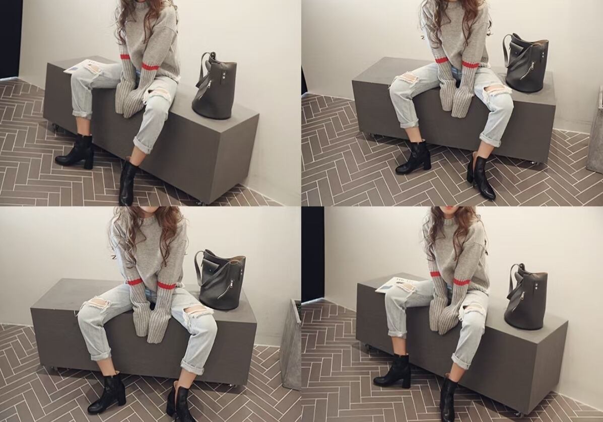 ライン入りニット　AJ1079-2991