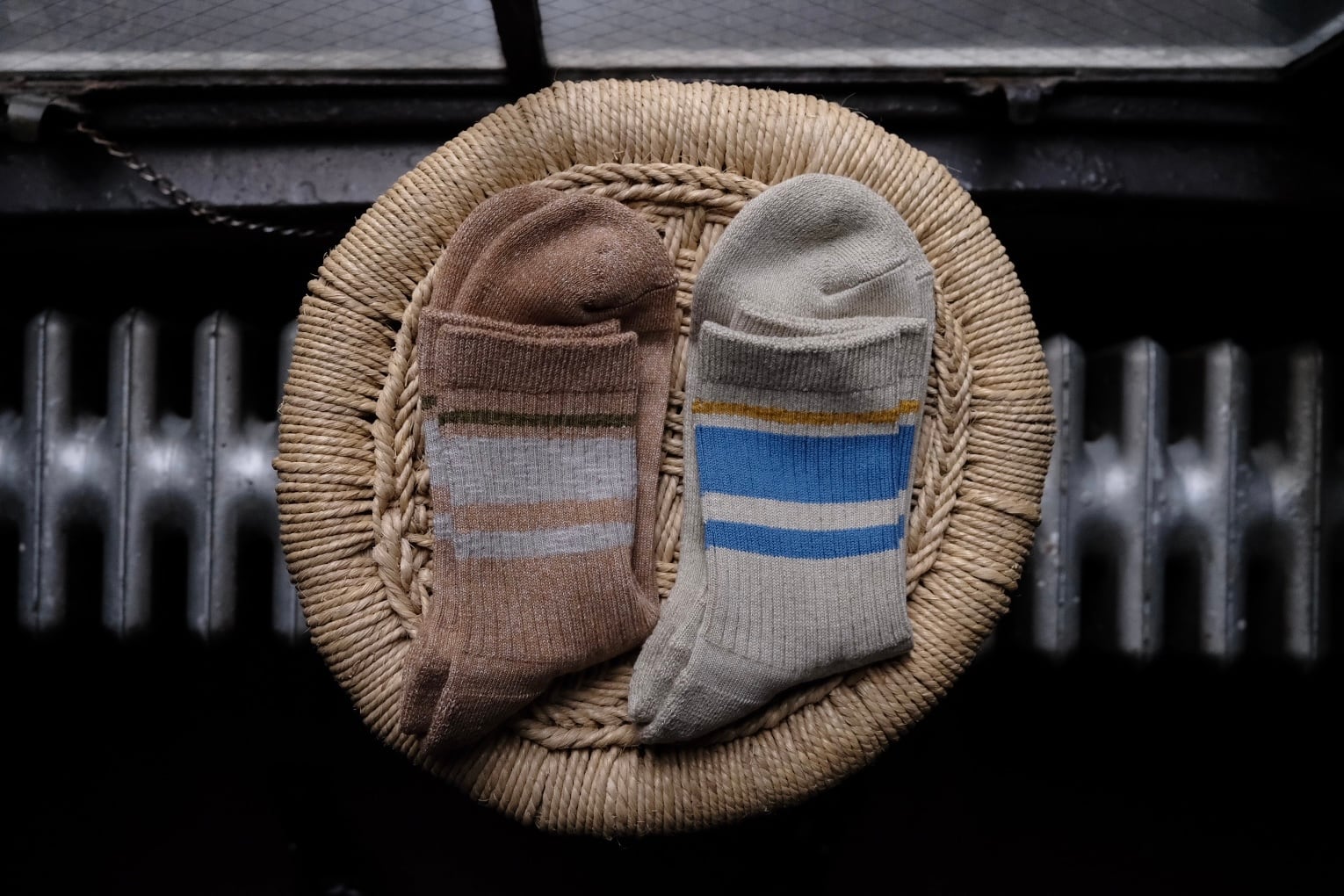 奈良広陵町  yahae (ヤハエ)  4-2018 / Organic Cotton Linen Pile Sole Line Socks (オーガニックコットンリネンパイルソールラインソックス)  S,M,L イエロー、グリーン  日本製 / 大阪 Osaka