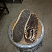 00s VANS SK8-HI ハラコ レオパード US9