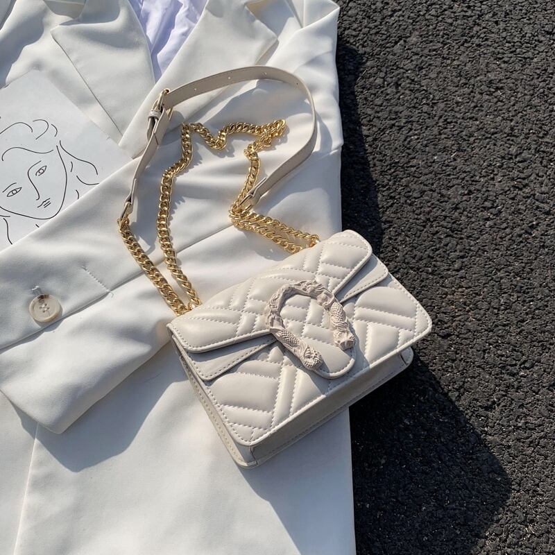 シンプルな小さなバッグeign女性バッグ2020新しい波ファッションワイルドチェーンメッセンジャーバッグネットワイン神小さな正方形バッグ Tiancai_Wing_Bag4032775