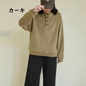 スタンドカラー フリースセーター 7col Y 250516