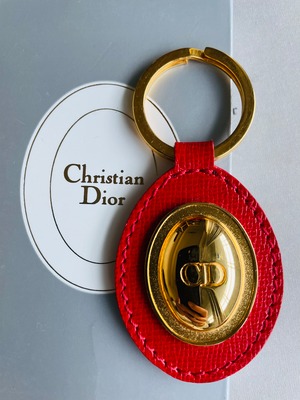 Christian Dior CDボタン キーリング 箱付き Dior dior ディオール クリスチャンディオール keyring