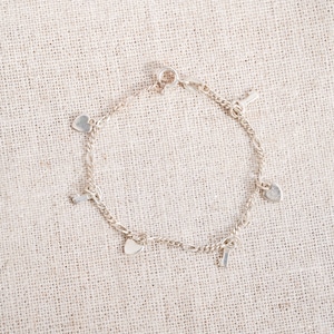Valentine's Day Marche: Italian silver heart & key bracelet