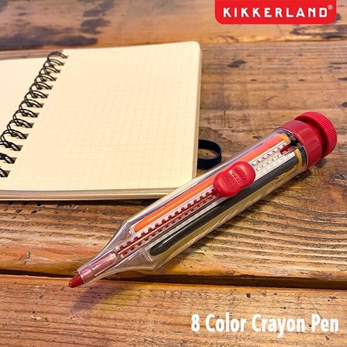 8 Color Crayon Pen 8カラークレヨンペン 色鉛筆 8色 キッカーランド KIKKERLAND DETAIL