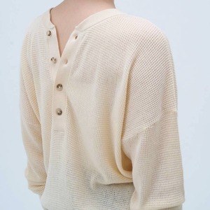 【Boutique Ordinary】2WAY　WAFFLE HENLEY　NECKNT