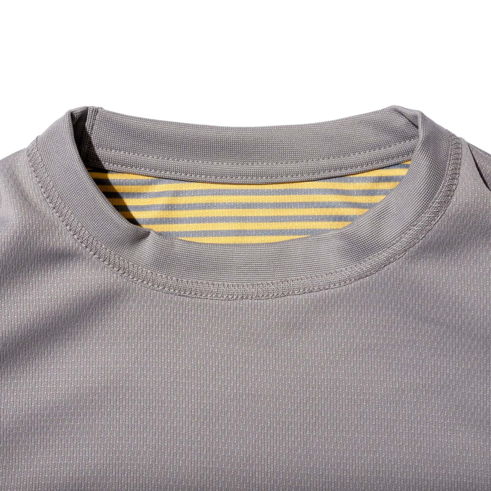 【GREY】DeMarcoLab / BORD VENT L/S TEE DEMARCOLAB｜REVERSIBLE VENT TEE -Yellow/Grey- | PROOF