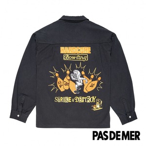 【PAS DE MER/パドゥメ】BOWLING SHIRT 長袖シャツ / BLACK / AW25-13665