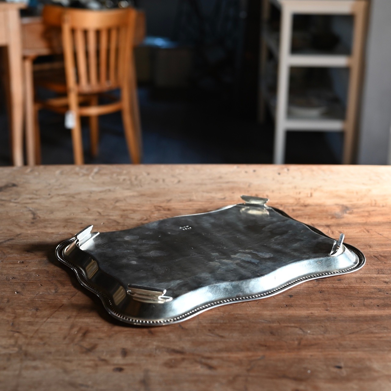 Tray / トレイ〈 シルバー・プレート・トレー・カフェ・店舗什器・アンティーク・ヴィンテージ 〉113641