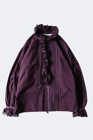Midorikawa 【FRILLED SHIRT -BURGUNDY-】