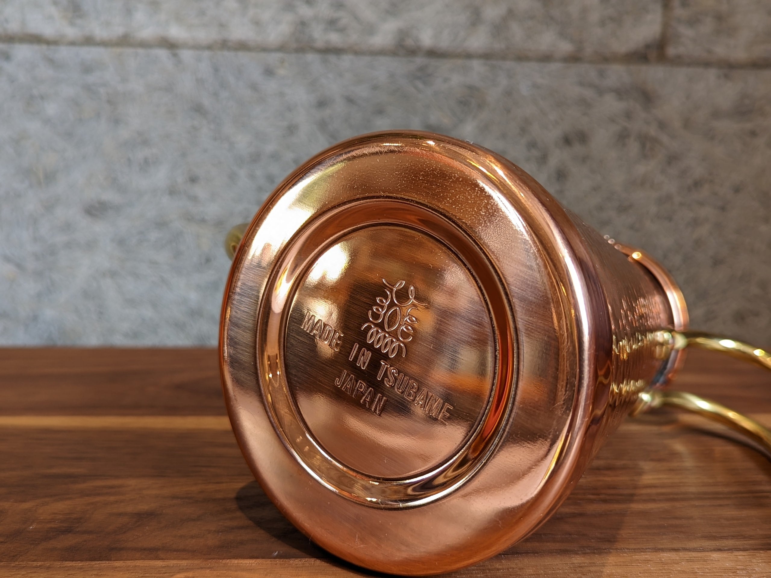 TSUBAMEドリップポット スリム700CUW（銅製・ウッドハンドル