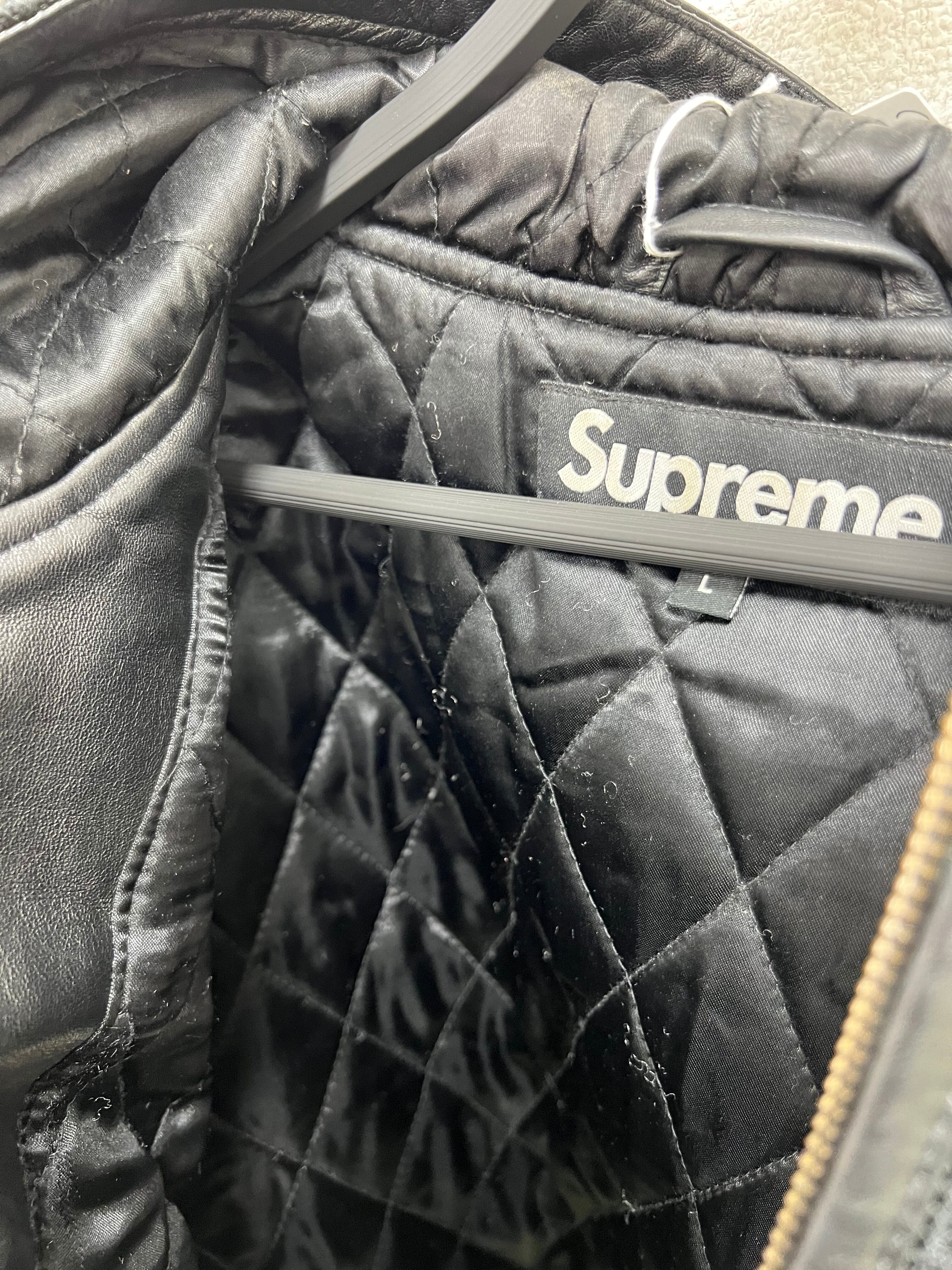 SUPREME】16AW Court Cards Hooded Leather Jacket サイズ：L | S-Lowha