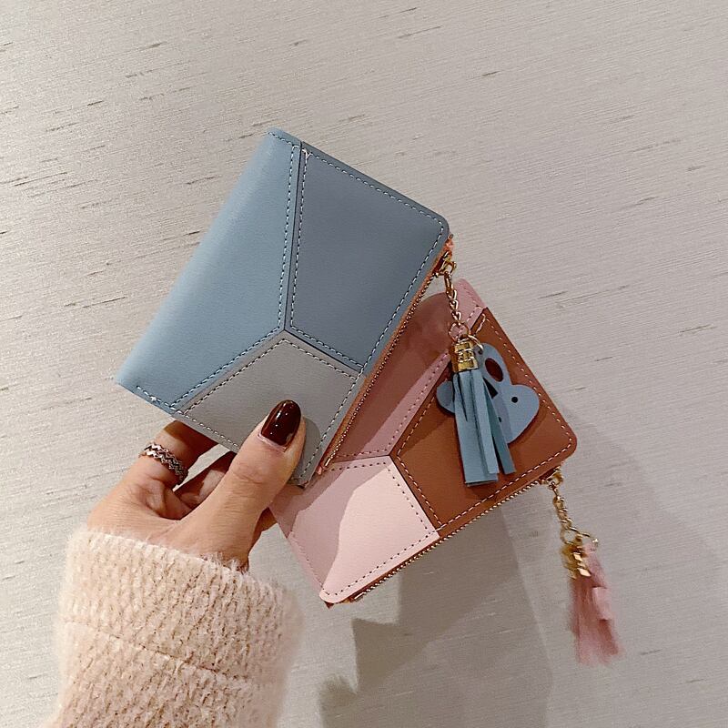 ショートウォレットレディース2020ワイルドステッチファッションスモールウォレット小銭入れウエスタンスタイルバッグの新しい流行バージョン 手作りハンドバック92247632939