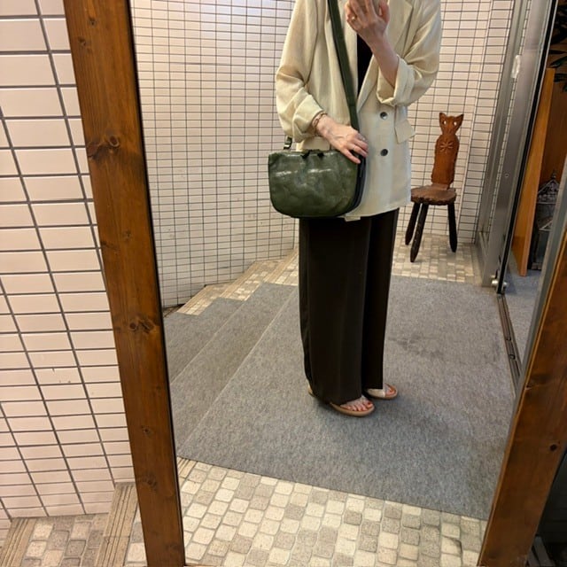 B.stuff ナイロンコンビショルダーバッグ