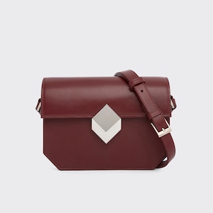 PIERRE HARDY PRISM HANDBAG BURGUNDY