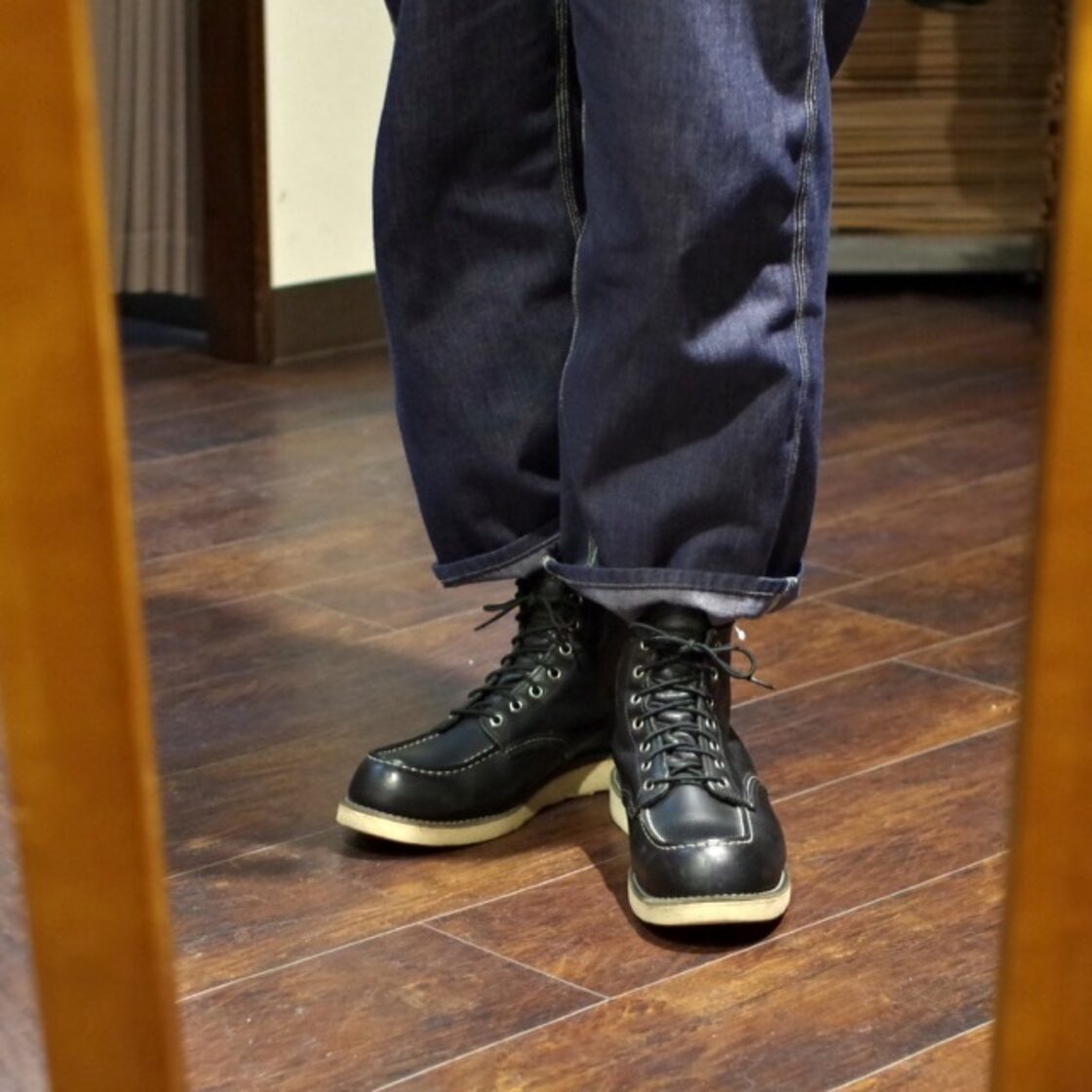 RED WING 8130 / IRISH SETTER MOC TOE BOOTS BLACK / レッドウイング 