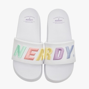 [NERDY] Rainbow slide (2color) 正規品 韓国ブランド 韓国ファッション 韓国代行 スリッパ