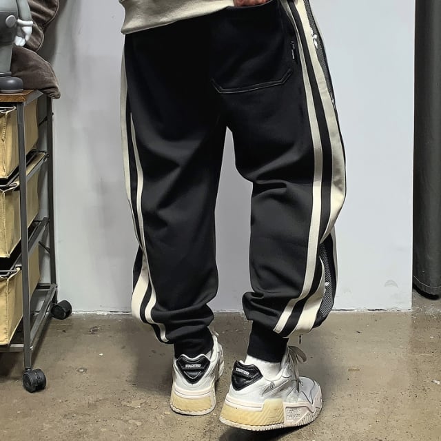 予約販売】スエットパンツ ボトムス ロゴ メンズ サイドライン パンツ