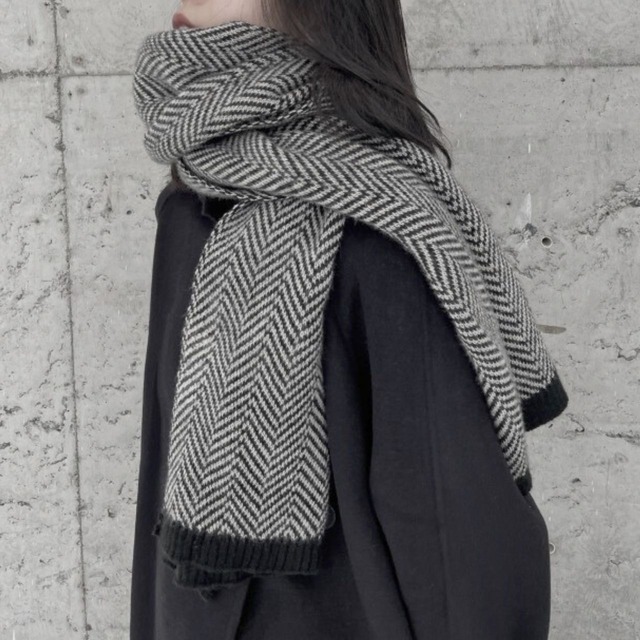Herringbone long scarf C0461