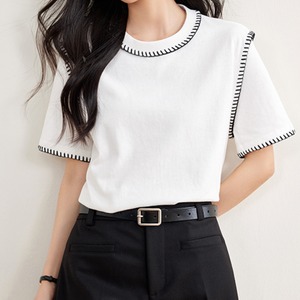 ステッチデザインコットン Tシャツ U0535