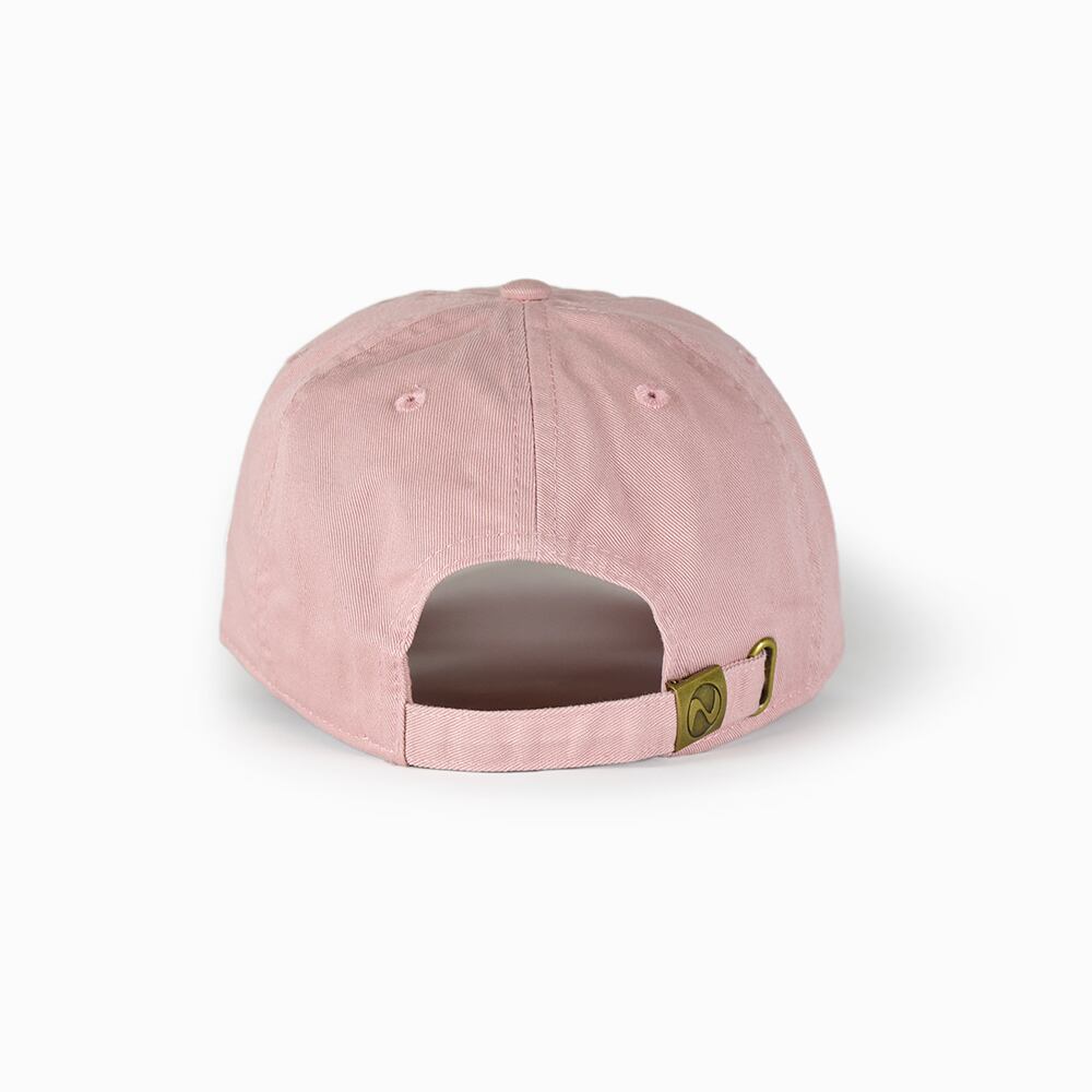 WED.コットンキャップ【スモークピンク】 WED.HYM刺繍ワッペン