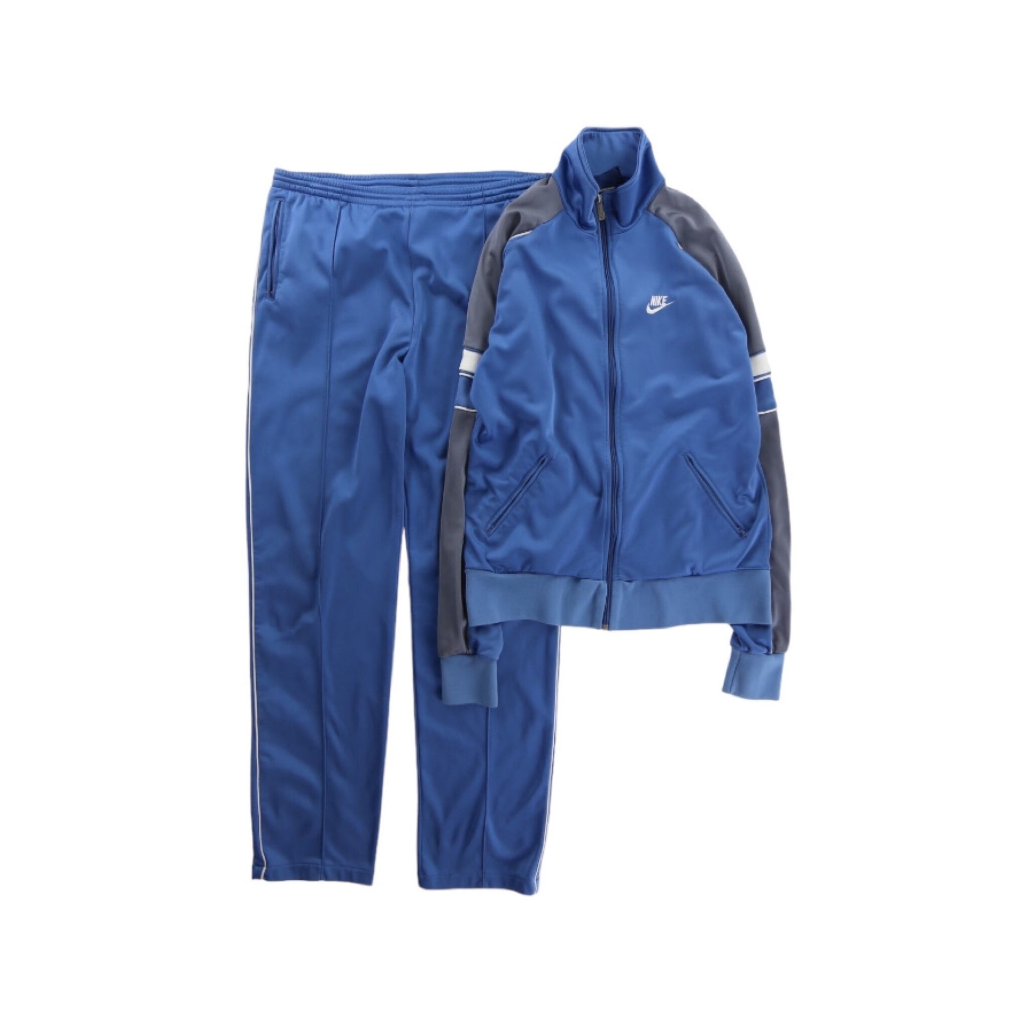 【FIFTY-FIFTY】1980s vintage NIKE 2piece setup jersey track jacket & track  pants -8047-