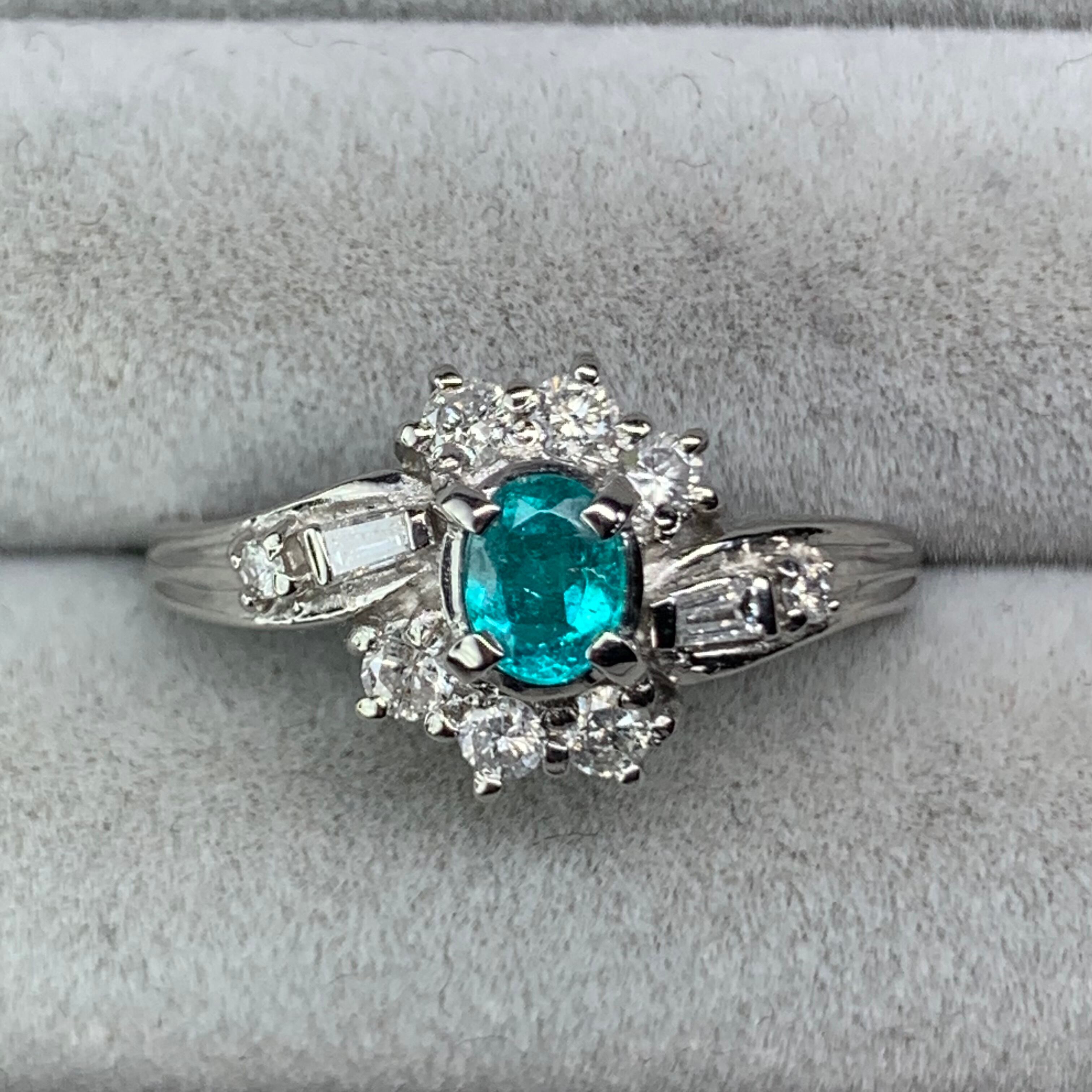 中宝鑑別書付】Pt900 ブラジル産 パライバトルマリン0.35ct | Luckystone